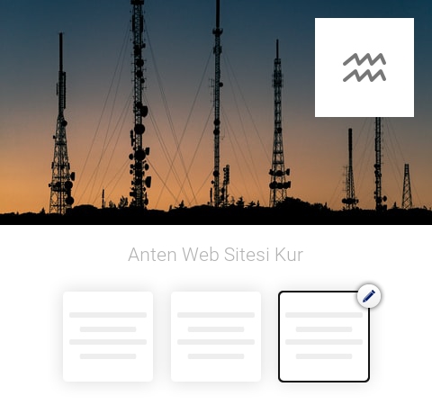 Anten Web Sitesi Kur