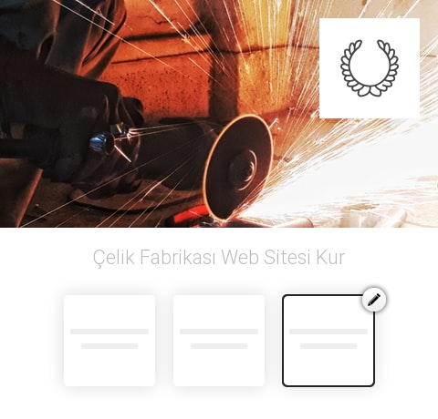 Çelik Fabrikası Web Sitesi Kur