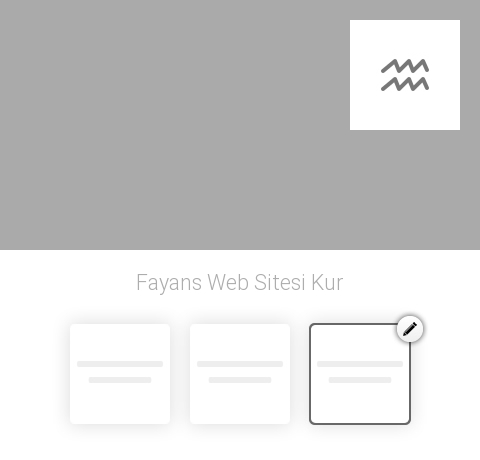 Fayans Web Sitesi Kur