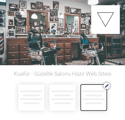 Kuaför - Güzellik Salonu Hazır Web Sitesi
