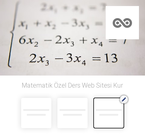 Matematik Özel Ders Web Sitesi Kur
