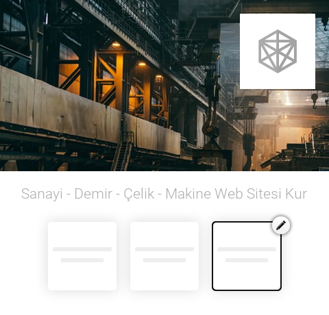 Sanayi - Demir - Çelik Web Sitesi Kur