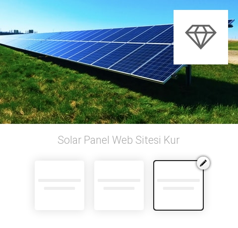 Solar Panel Web Sitesi Kur