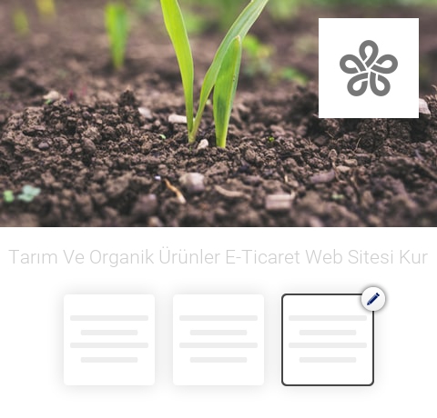 Tarım - Organik Ürünler E-Ticaret Web Sitesi Kur