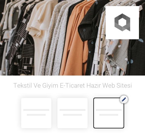 Tekstil - Giyim E-Ticaret Hazır Web Sitesi